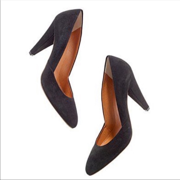 Madewell Shoes - Madewell 1937 Film Noir Black Suede Pump